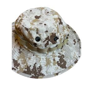 MARPAT Boonie Hat Digital Desert Camo Sun Protection Marine Corps 7.5 LARGE